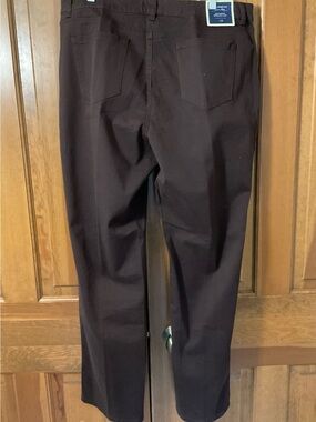 NWT Charter Club Women’s Chinos in Rich Truffle Dark Brn. Lexington Straight Leg